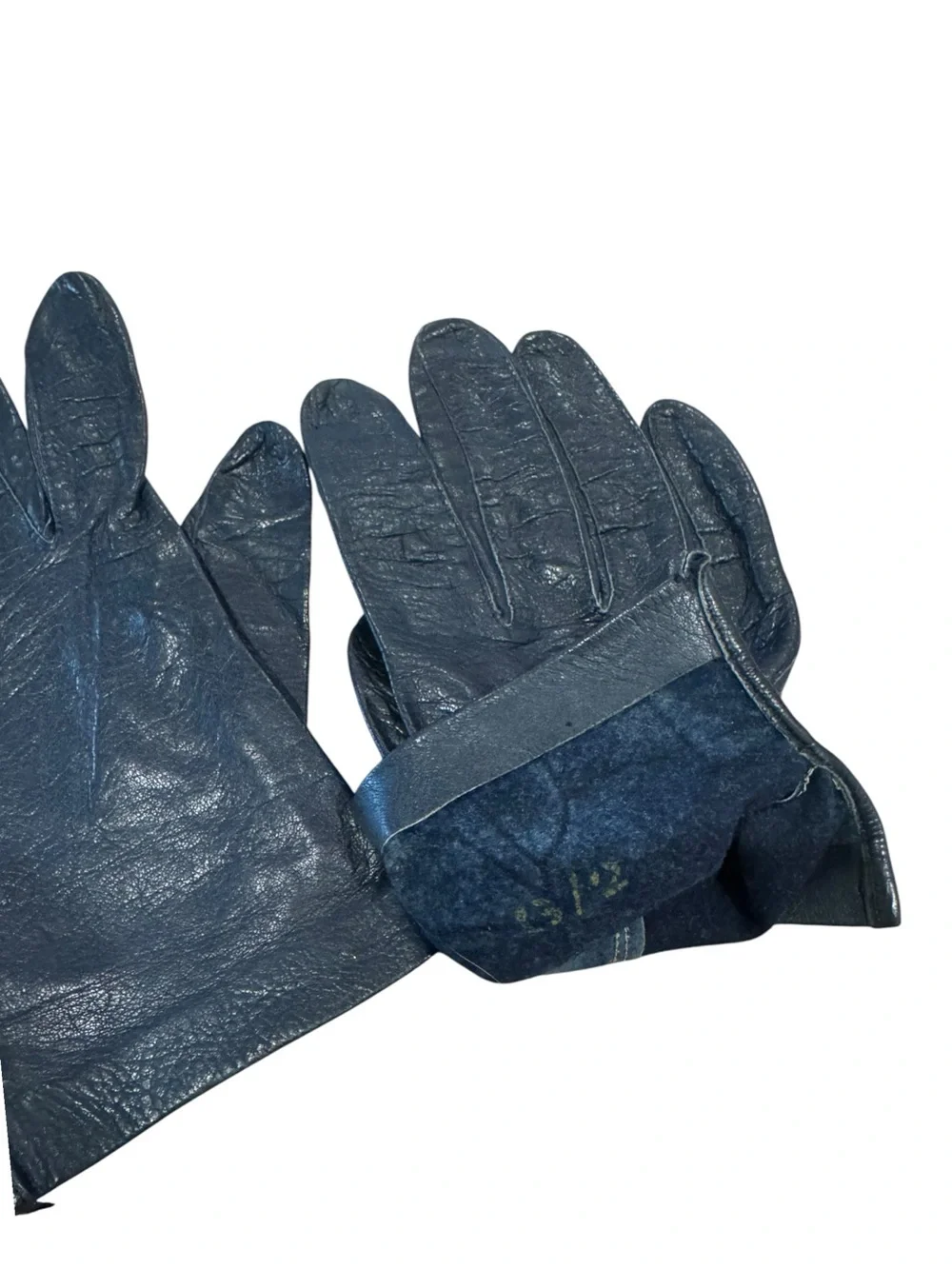 Vintage black soft Leather Gloves - Classic fall and winter  Accessory
